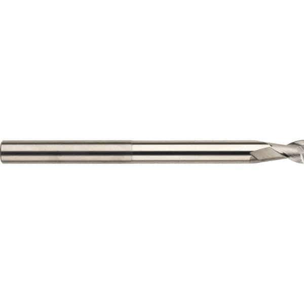 SGS - 10mm, 12mm LOC, 10mm Shank Diam, 100mm OAL, 2 Flute, Solid Carbide Square End Mill - Single End, Uncoated, Spiral Flute, 35° Helix, Centercutting, Right Hand Cut, Right Hand Flute, Series 47ML - Apex Tool & Supply