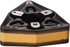 Iscar - WNMG433 TNM Grade IC8250 Carbide Turning Insert - TiCN/Al2O3/TiN Finish, 80° Trigon, 1/2" Inscr Circle, 3/16" Thick, 3/64" Corner Radius - Apex Tool & Supply