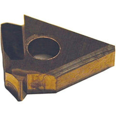 Tool-Flo - 1/2" Inscribed Circle, Triangle Grooving & Threading Shim Seat for Indexables - 0.161" Thick, YE Shim Style, Negative Rake, Left Hand, Right Hand Cut - Apex Tool & Supply