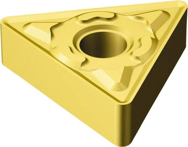 Sandvik Coromant - TNMG332 KM Grade 3005 Carbide Turning Insert - 60° Triangle, 3/8" Inscr Circle, 3/16" Thick, 1/32" Corner Radius - Apex Tool & Supply