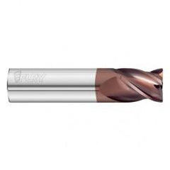 8mm Dia. x 50mm Overall Length 4-Flute 1.5mm C/R Solid Carbide SE End Mill-Round Shank-Center Cut-FC20 - Apex Tool & Supply