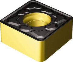 Sandvik Coromant - CNMU443 KM Grade 3210 Carbide Turning Insert - TiCN/AI2O3/TiN Finish, 80° Diamond, 1/2" Inscr Circle, 1/4" Thick, 3/64" Corner Radius - Apex Tool & Supply