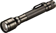 Streamlight - White LED Bulb, 250 Lumens, Industrial/Tactical Flashlight - Black Aluminum Body, 2 AA Alkaline Batteries Included - Apex Tool & Supply