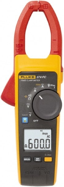 Fluke - 374 FC, CAT IV, CAT III, Digital True RMS Clamp Meter with 1.3386" Clamp On Jaws - Apex Tool & Supply