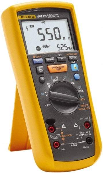 Fluke - 7 Piece, Digital Multimeter Kit - 1,000 Volt Max - Apex Tool & Supply