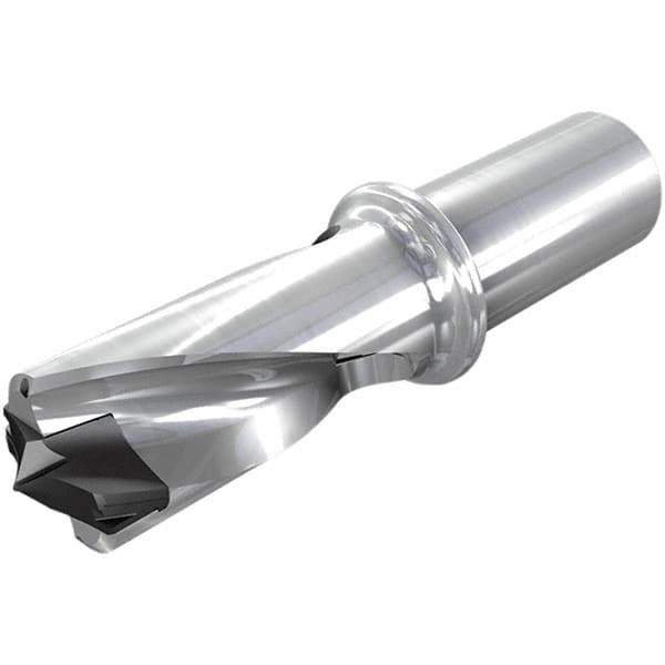 Iscar - 1.299 to 1.335" Diam, 8xD, 10.39" Max Drill Depth, 1-1/4" Shank Diam, 14-1/4" OAL, Replaceable Tip Drill - HFP-IQ Insert, 33 Seat Size, DFN Toolholder, Series ChamIOdrill - Apex Tool & Supply