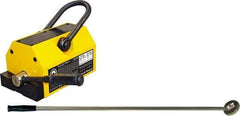 Mag-Mate - 2,500 Lb Load Capacity, Magnetic Lifter - 8-7/8" High x 7-1/8" Wide, 5" Head/Holder Diam, 2 Poles, For Use with Flat & Round Ferrous Metal - Apex Tool & Supply