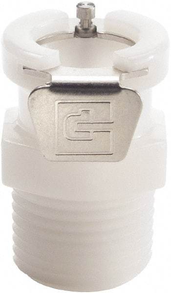Parker - 1/8" Nominal Flow, 1/4 Thread, NPT Nonvalved Coupling Body - 120 Max psi, -40 to 180°F, Acetal Copolymer/Stainless Steel Coupling, Nitrile O-Ring - Apex Tool & Supply