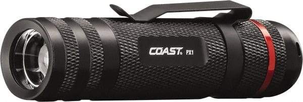 Coast Cutlery - White LED Bulb, 315 Lumens, Industrial/Tactical Flashlight - Black Aluminum Body, 3 AAA Batteries Included - Apex Tool & Supply
