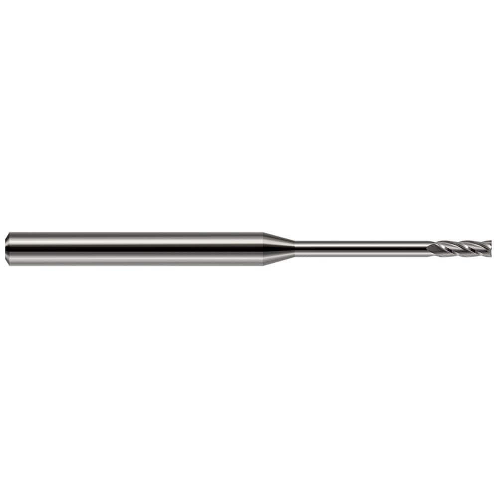 Harvey Tool - Square End Mills; Mill Diameter (Decimal Inch): 0.0400 ; Length of Cut (Decimal Inch): 0.1200 ; Material: Solid Carbide ; Finish/Coating: Uncoated ; Shank Diameter (Inch): 1/8 ; Single or Double End: Single - Exact Industrial Supply