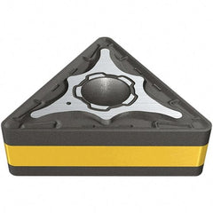 Iscar - TNMG332 M3P Grade IC830 Carbide Turning Insert - TiAlN/AlTiN/TiN Finish, 60° Triangle, 9.52mm Inscr Circle, 4.76mm Thick, 0.8mm Corner Radius - Apex Tool & Supply
