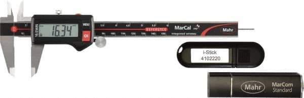 Mahr Federal - 0 to 150mm Range, 0.01mm Resolution, IP67 Electronic Caliper - Stainless Steel with 40mm Jaws, SPC Output - Apex Tool & Supply