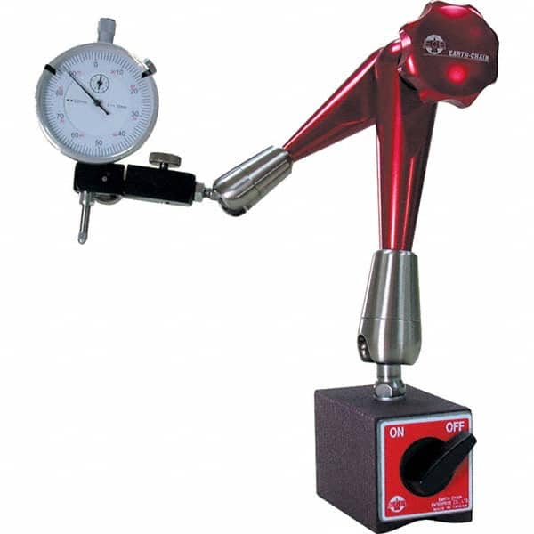 Techniks - Magnetic Indicator Bases Base Length (Decimal Inch): 2-3/8 Base Length (Inch): 2-3/8 - Apex Tool & Supply