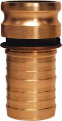 Dixon Valve & Coupling - 4" Brass Cam & Groove Suction & Discharge Hose Male Adapter Hose Shank - Part E, 100 Max psi - Apex Tool & Supply
