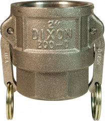 Dixon Valve & Coupling - 4" Ductile Iron Cam & Groove Suction & Discharge Hose Female Coupler Female NPT Thread - Part D, 4" Thread, 100 Max psi - Apex Tool & Supply