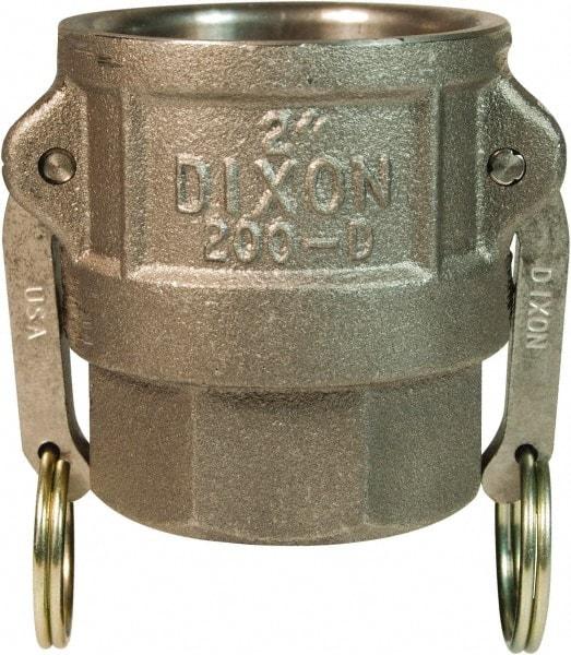 Dixon Valve & Coupling - 3" Malleable Iron Cam & Groove Suction & Discharge Hose Female Coupler Female NPT Thread - Part D, 3" Thread, 125 Max psi - Apex Tool & Supply