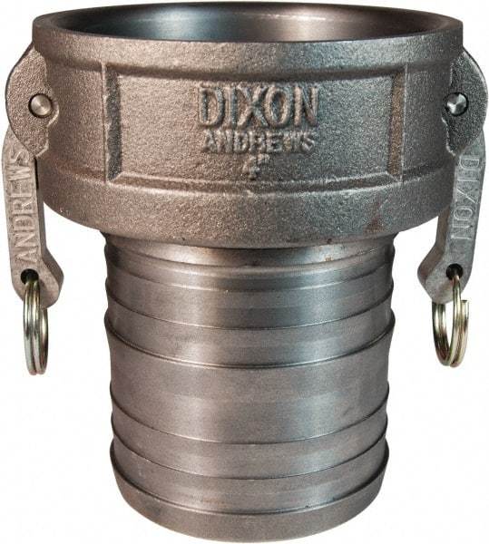 Dixon Valve & Coupling - 4" Ductile Iron Cam & Groove Suction & Discharge Hose Female Coupler Hose Shank - Part C, 100 Max psi - Apex Tool & Supply