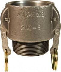 Dixon Valve & Coupling - 2" Malleable Iron Cam & Groove Suction & Discharge Hose Female Coupler Male NPT Thread - Part B, 2" Thread, 250 Max psi - Apex Tool & Supply