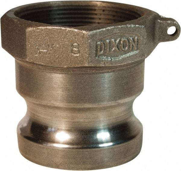 Dixon Valve & Coupling - 3" Malleable Iron Cam & Groove Suction & Discharge Hose Male Adapter Female NPT Thread - Part A, 3" Thread, 125 Max psi - Apex Tool & Supply