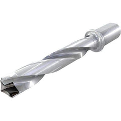 Iscar - 1.535 to 1.575" Diam, 3xD, 4.6" Max Drill Depth, 1-1/4" Shank Diam, 9.42" OAL, Replaceable Tip Drill - HFP-IQ Insert, 39 Seat Size, DFN Toolholder, Series ChamIOdrill - Apex Tool & Supply