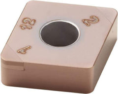 Seco - CNGA432 Grade CH2540 CBN Turning Insert - 80° Diamond, 1/2" Inscr Circle, 3/16" Thick, 1/32" Corner Radius - Apex Tool & Supply
