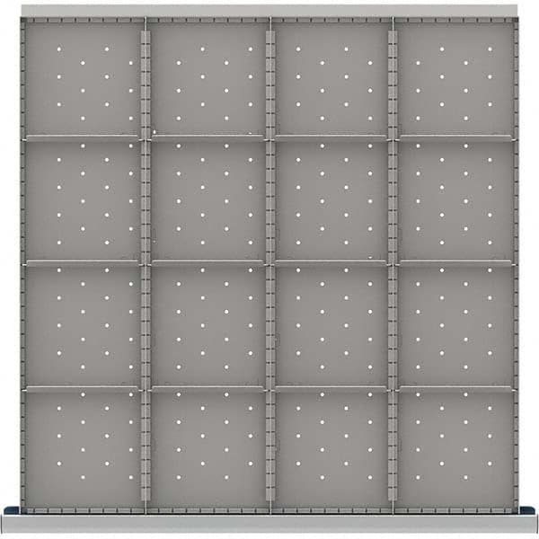 LISTA - 16-Compartment Drawer Divider Layout for 3.15" High Drawers - Apex Tool & Supply