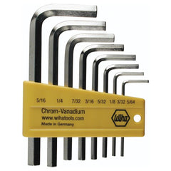 8PC SET IN HEX L-KEY SHORT ARM NICK - Apex Tool & Supply