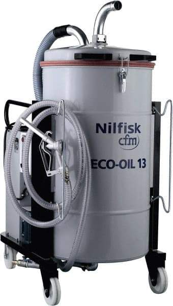 Nilfisk - 48 Gal, Painted Steel Tank, Wet, Machine Shop Vacuum Cleaner - 14.1 Amps - Apex Tool & Supply