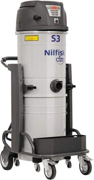 Nilfisk - 26 Gal, Painted Steel Tank, Dry, HEPA Vacuum Cleaner - 15.8 Amps - Apex Tool & Supply