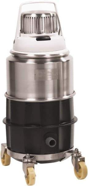 Nilfisk - 1.72 Gal, Stainless Steel Tank, Dry, Clean Room Vacuum Cleaner - 1.5 hp, 10 Amps - Apex Tool & Supply
