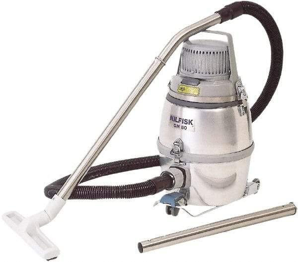 Nilfisk - 3.24 Gal, Aluminum Tank, Dry, Clean Room Vacuum Cleaner - 1.5 hp, 10 Amps - Apex Tool & Supply