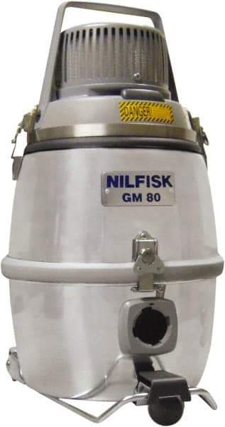 Nilfisk - 3.24 Gal, Aluminum Tank, Dry, Clean Room Vacuum Cleaner - 1.5 hp, 10 Amps - Apex Tool & Supply