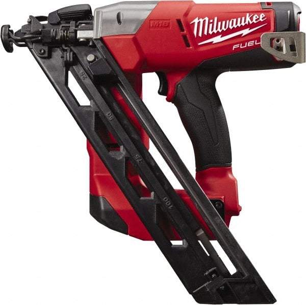 Milwaukee Tool - Cordless Finish Nailer - 15 Gauge Nail Diam, 1-1/4 to 2-1/2" Long Nail, Batteries Not Included - Apex Tool & Supply