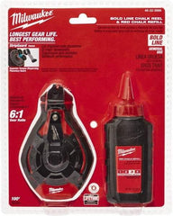 Milwaukee Tool - 100' Long Chalk Reel, Chalk, Line Level - Apex Tool & Supply