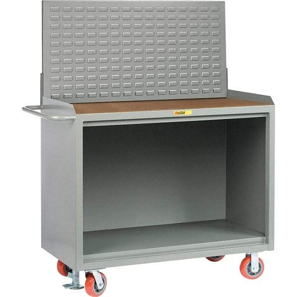 Little Giant - 3,600 Lb Capacity Mobile Service Bench - 53" Wide x 24" Deep x 43" High, Steel, Gray - Apex Tool & Supply