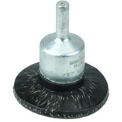 1-3/4″ Polyflex Encapsulated Circular Flared Crimped Wire End Brush, .020″ Steel Fill - Apex Tool & Supply