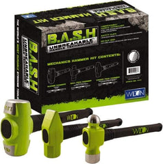 Wilton - 3 Piece, 2 Lb Head Weight, Drop Forged Steel, Hammer Tip/Face Set - Apex Tool & Supply