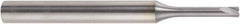 Niagara Cutter - 5/16", 2 Flute, Single End, Solid Carbide, 0.0373" Corner Radius End Mill - 3-1/2" OAL, 0° Helix, 0.41mm LOC - Apex Tool & Supply