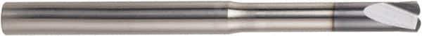 Niagara Cutter - 1/4", 2 Flute, Single End, Solid Carbide, 0.0322" Corner Radius End Mill - 3-1/2" OAL, 0° Helix, 0.36mm LOC - Apex Tool & Supply