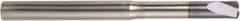Niagara Cutter - 1/4", 2 Flute, Single End, Solid Carbide, 0.0322" Corner Radius End Mill - 3-1/2" OAL, 0° Helix, 0.36mm LOC - Apex Tool & Supply