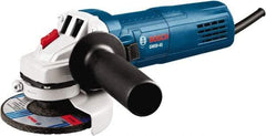 Bosch - 4-1/2" Wheel Diam, 11,000 RPM, Corded Angle & Disc Grinder - 5/8-11 Spindle, 120 Volts, 8.8 Amps - Apex Tool & Supply