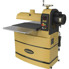 Powermatic - 5" Diam x 22" Long, Single Phase Floor Drum Sanding Machine - 4" Sanding Depth, 2-3/8 to 4" Thick x 44" Wide Workpiece - Apex Tool & Supply