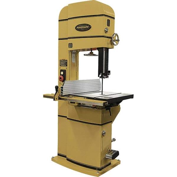 Powermatic - 18" Throat Capacity, Step Pulley Vertical Bandsaw - 2,300/4,400 SFPM, 5 hp, Single Phase - Apex Tool & Supply