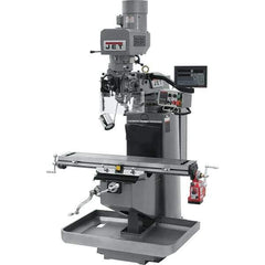 Jet - 9" Table Width x 49" Table Length, Electronic Variable Speed Control, 3 Phase Knee Milling Machine - 3 hp - Apex Tool & Supply