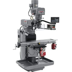 Jet - 10" Table Width x 50" Table Length, Electronic Variable Speed Control, 3 Phase Knee Milling Machine - 3 hp - Apex Tool & Supply