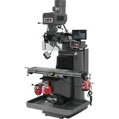 Jet - 9" Table Width x 49" Table Length, Electronic Variable Speed Control, 3 Phase Knee Milling Machine - 3 hp - Apex Tool & Supply