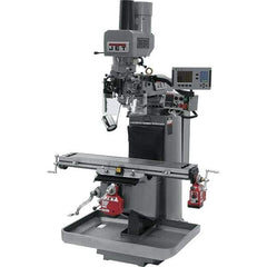 Jet - 9" Table Width x 49" Table Length, Electronic Variable Speed Control, 3 Phase Knee Milling Machine - 3 hp - Apex Tool & Supply
