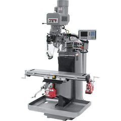 Jet - 9" Table Width x 49" Table Length, Electronic Variable Speed Control, 3 Phase Knee Milling Machine - 3 hp - Apex Tool & Supply