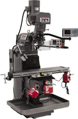 Jet - 9" Table Width x 49" Table Length, Electronic Variable Speed Control, 3 Phase Knee Milling Machine - 3 hp - Apex Tool & Supply
