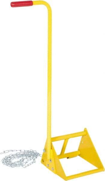 Vestil - 18-9/16" Wide x 37-15/16" High x 9-1/2" Deep, Steel Wheel Chock - Apex Tool & Supply